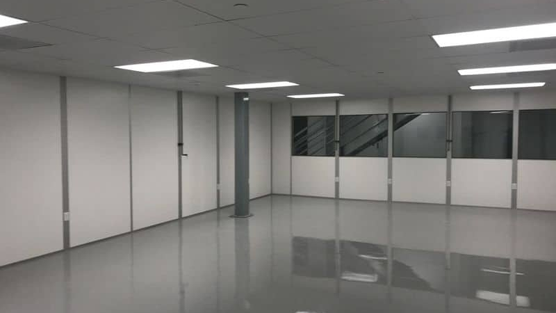 A modular cleanroom environment by Allied Cleanrooms.