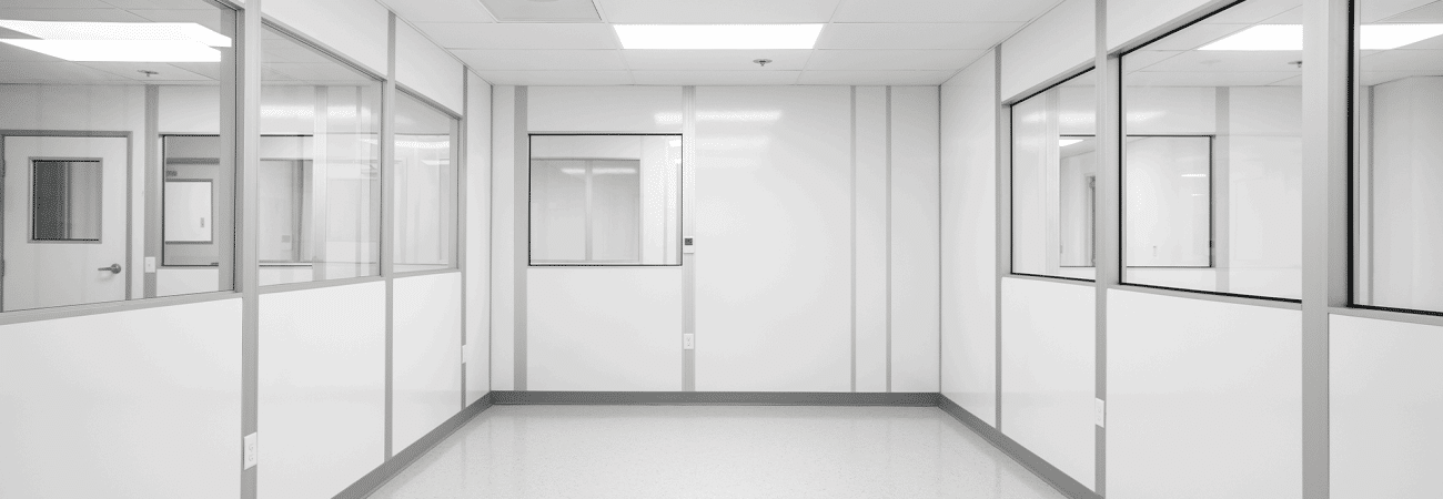 Modular cleanroom by Allied Cleanrooms designed to control viable and non-viable particles