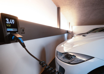 Electric vehicle charging, powered by lithium batteries manufactured in cleanrooms